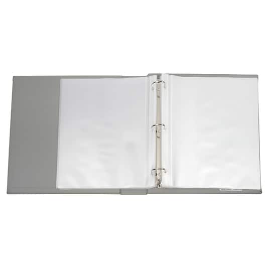 Gray Saffiano D-Ring Scrapbook Album by Recollections®